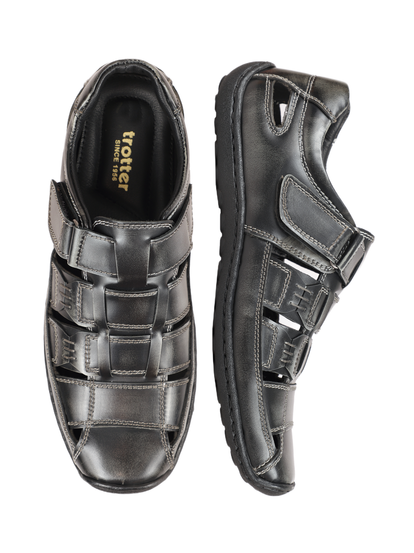 Trotter 01263 Roman sandal Grey Softy