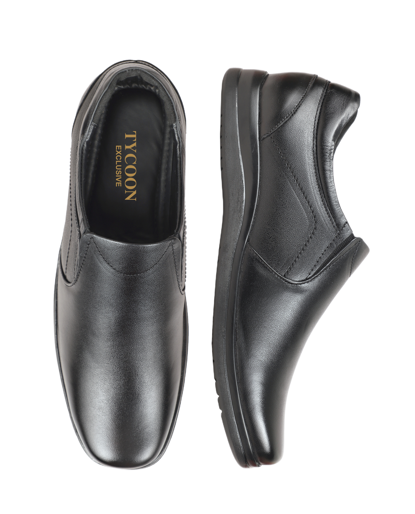 Tycoon 1003 Black Slip on casuals/formals (super lightweight)