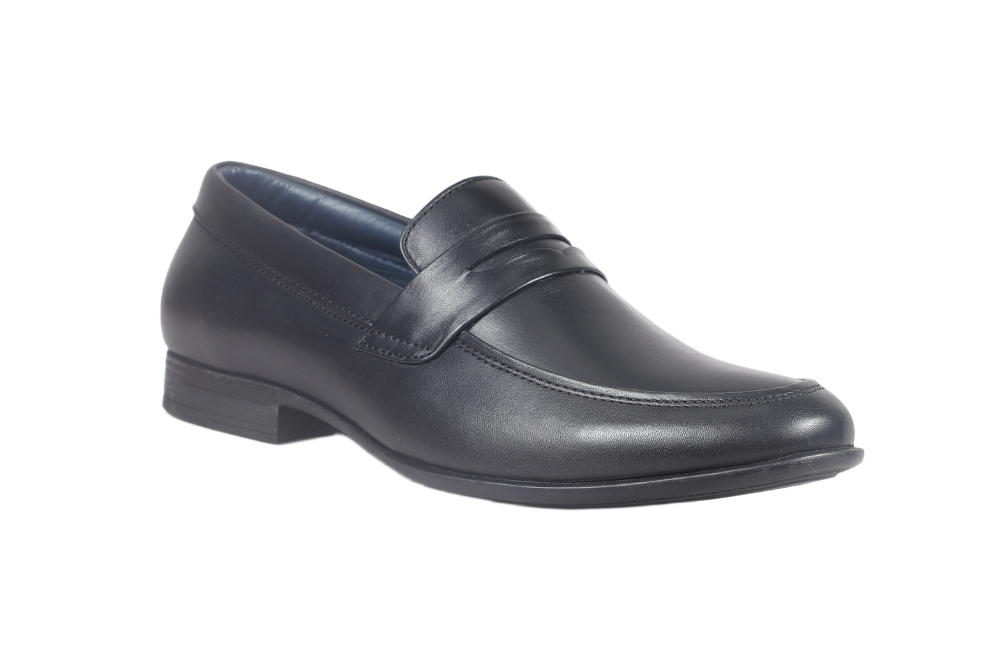 Trotter 2603 Black Slip on Penny formal loafers