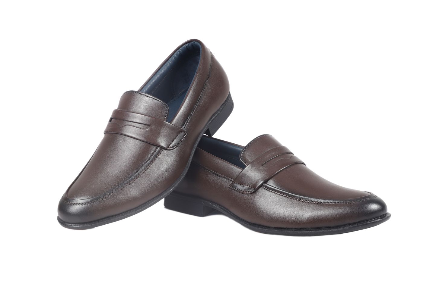 Trotter 2603 Brown Slip on Penny formal loafers