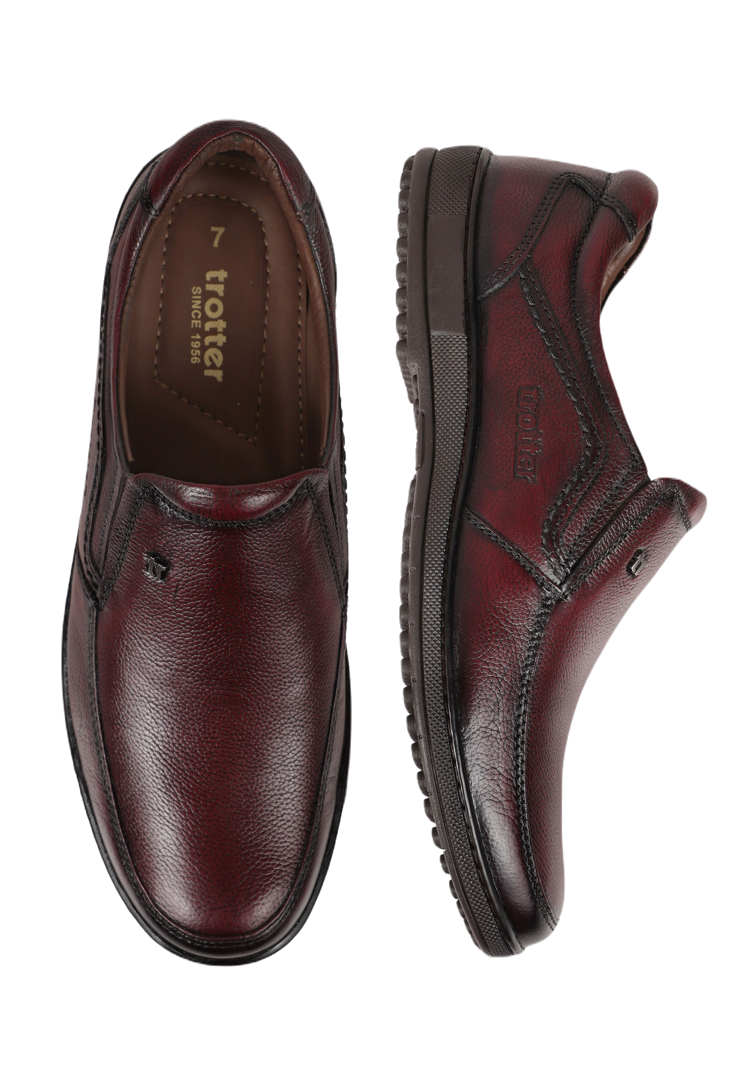 Trotter 6511 Casual Moccasins Cherry