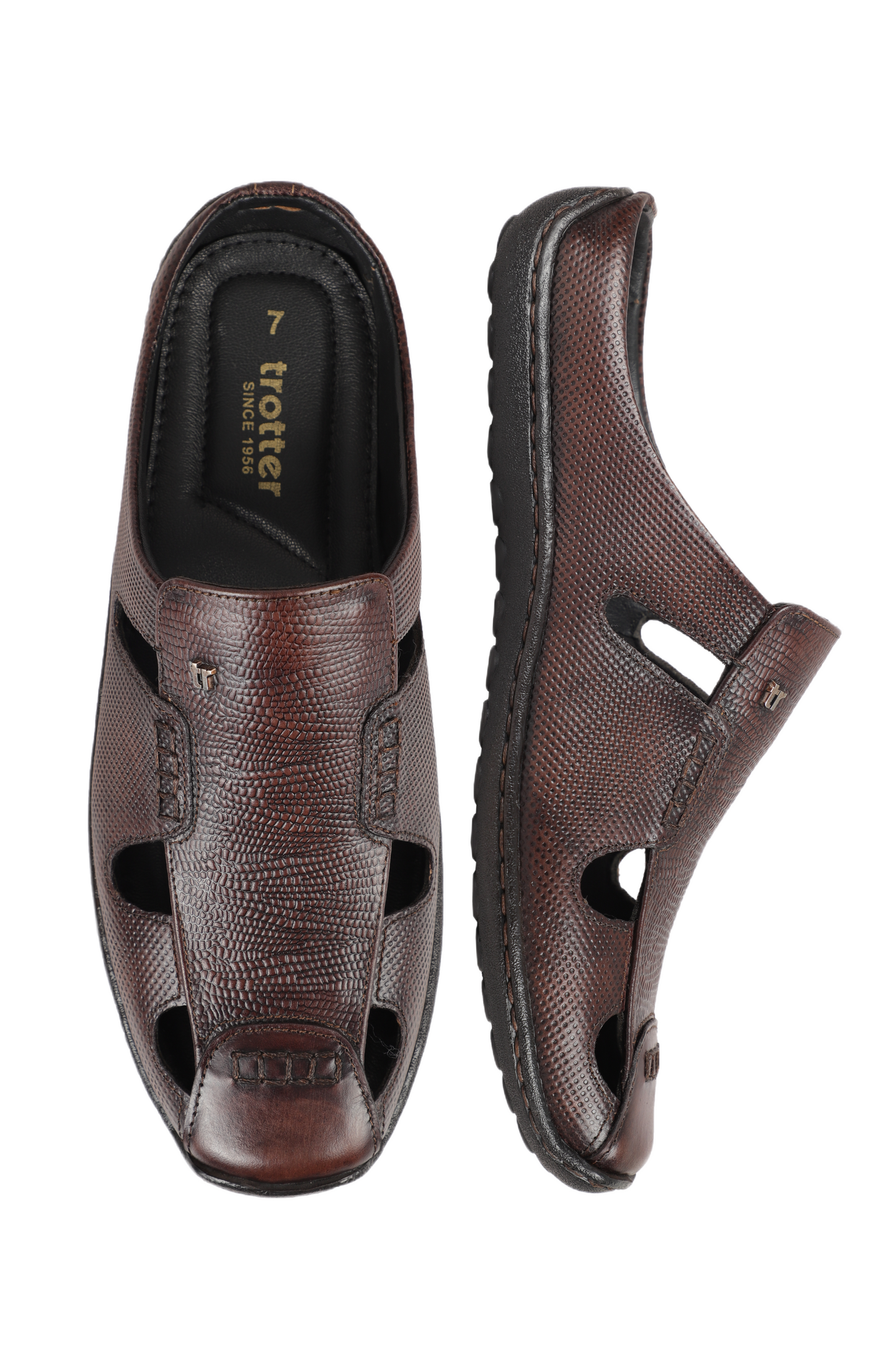 Trotter 01234 Mule sandal Brown