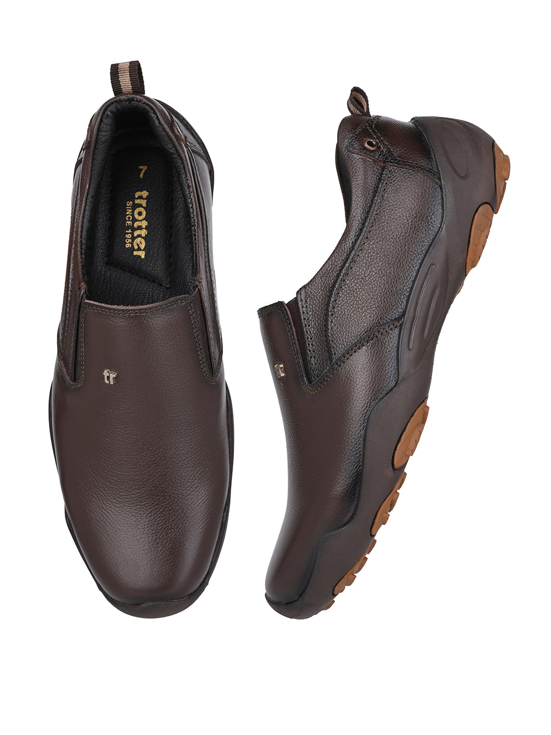 Trotter 3690 Brown Slip-ons all day casuals