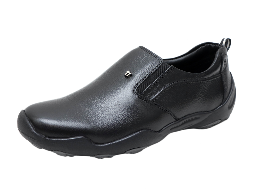 Trotter 3690 Black Slip-ons all day casuals