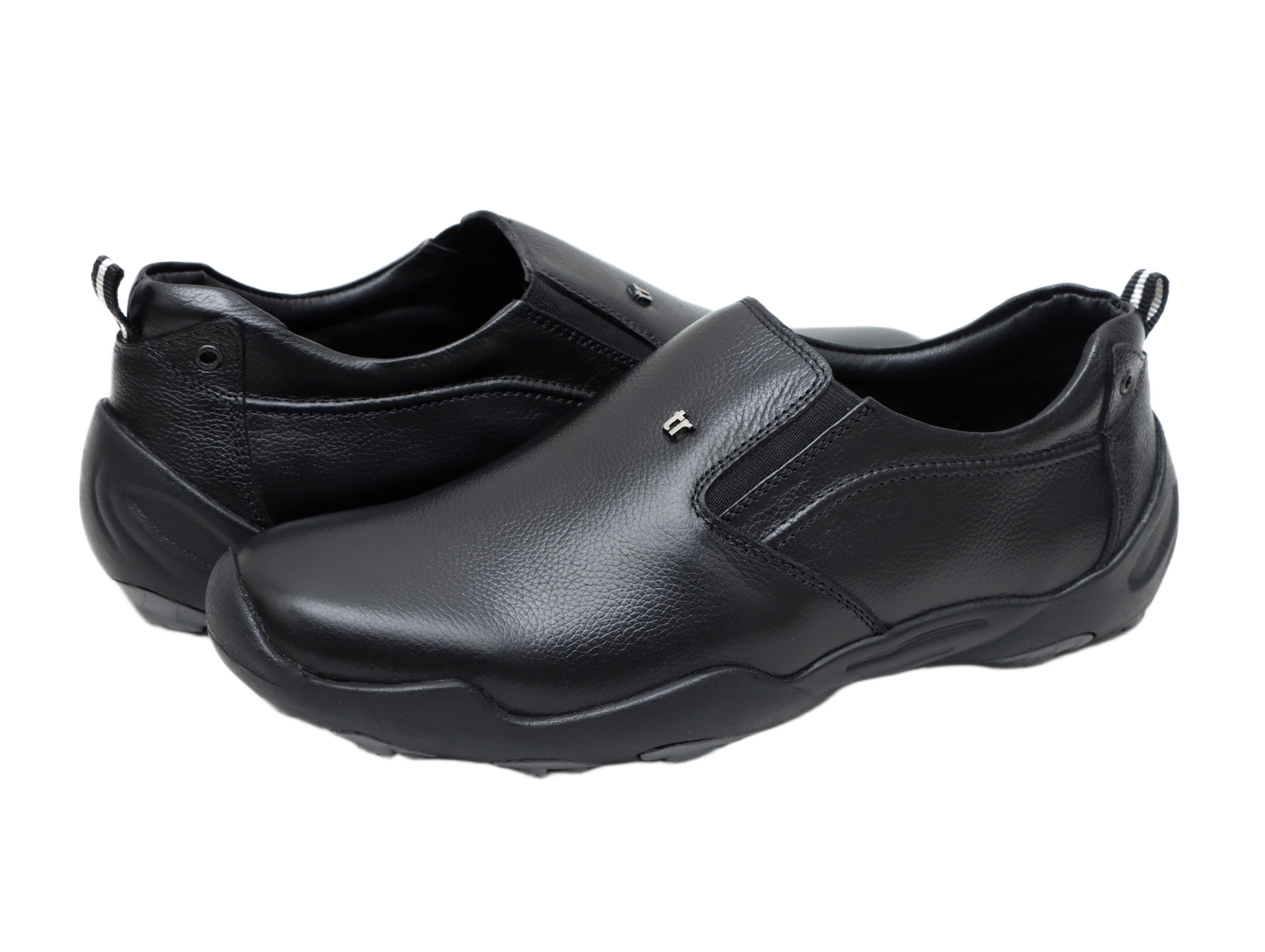 Trotter 3690 Black Slip-ons all day casuals