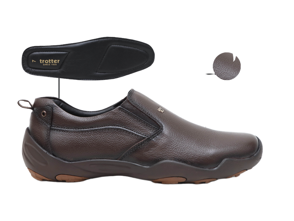 Trotter 3690 Brown Slip-ons all day casuals
