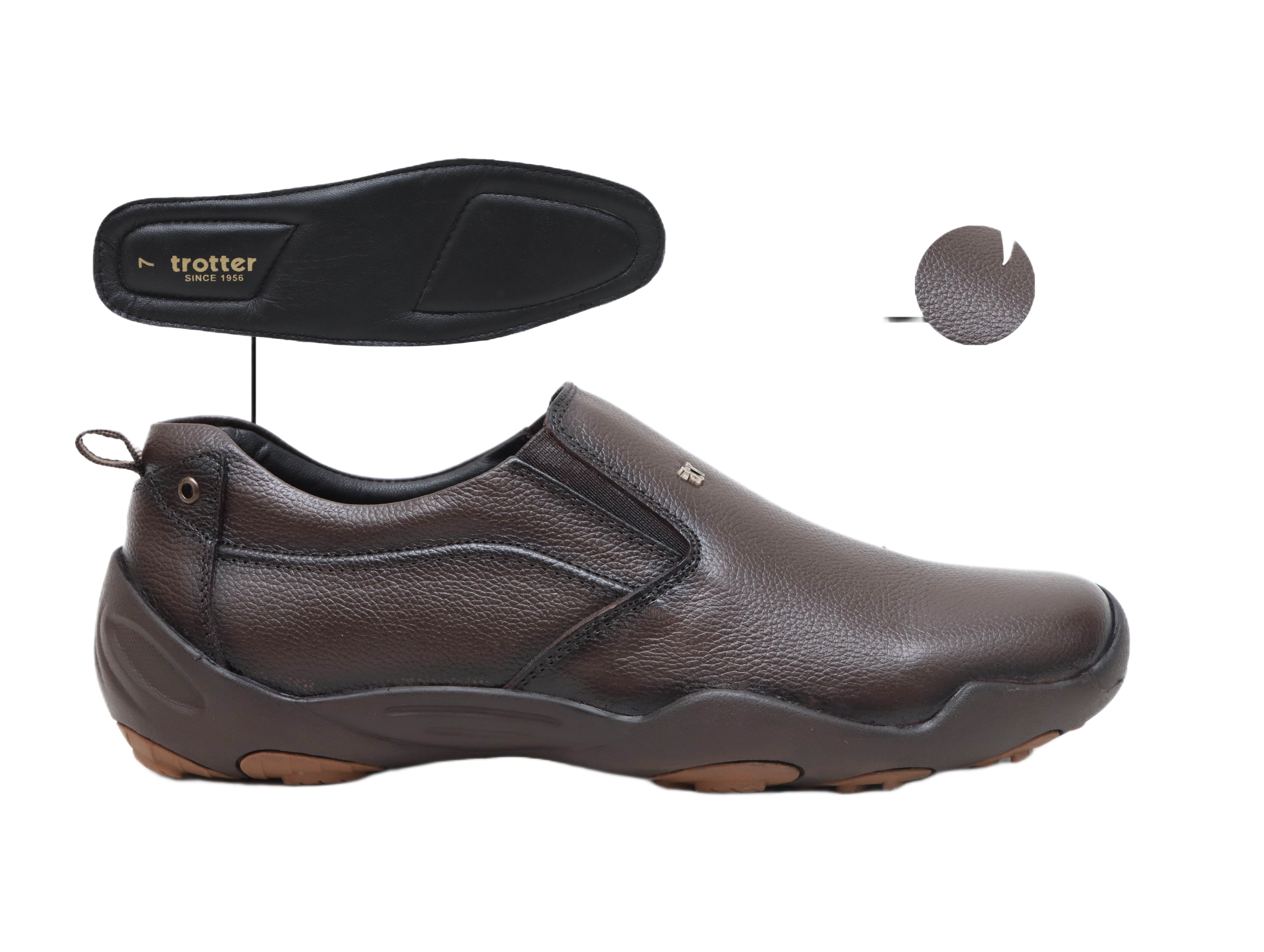 Trotter 3690 Brown Slip-ons all day casuals