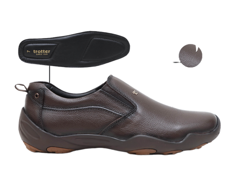 Trotter 3690 Brown Slip-ons all day casuals