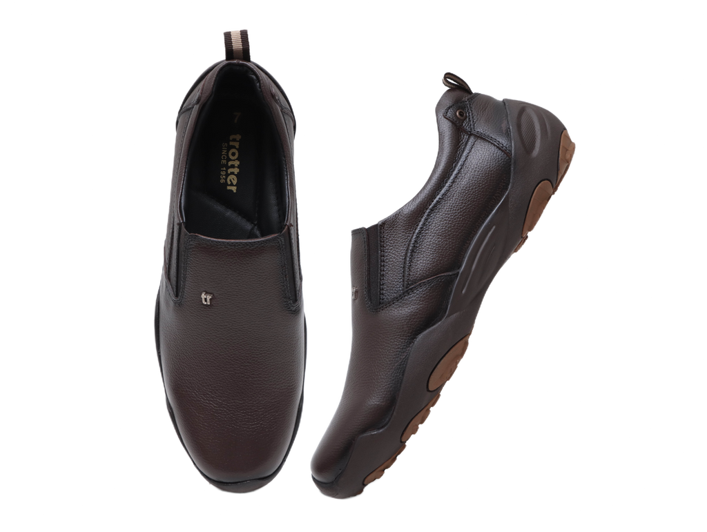 Trotter 3690 Brown Slip-ons all day casuals