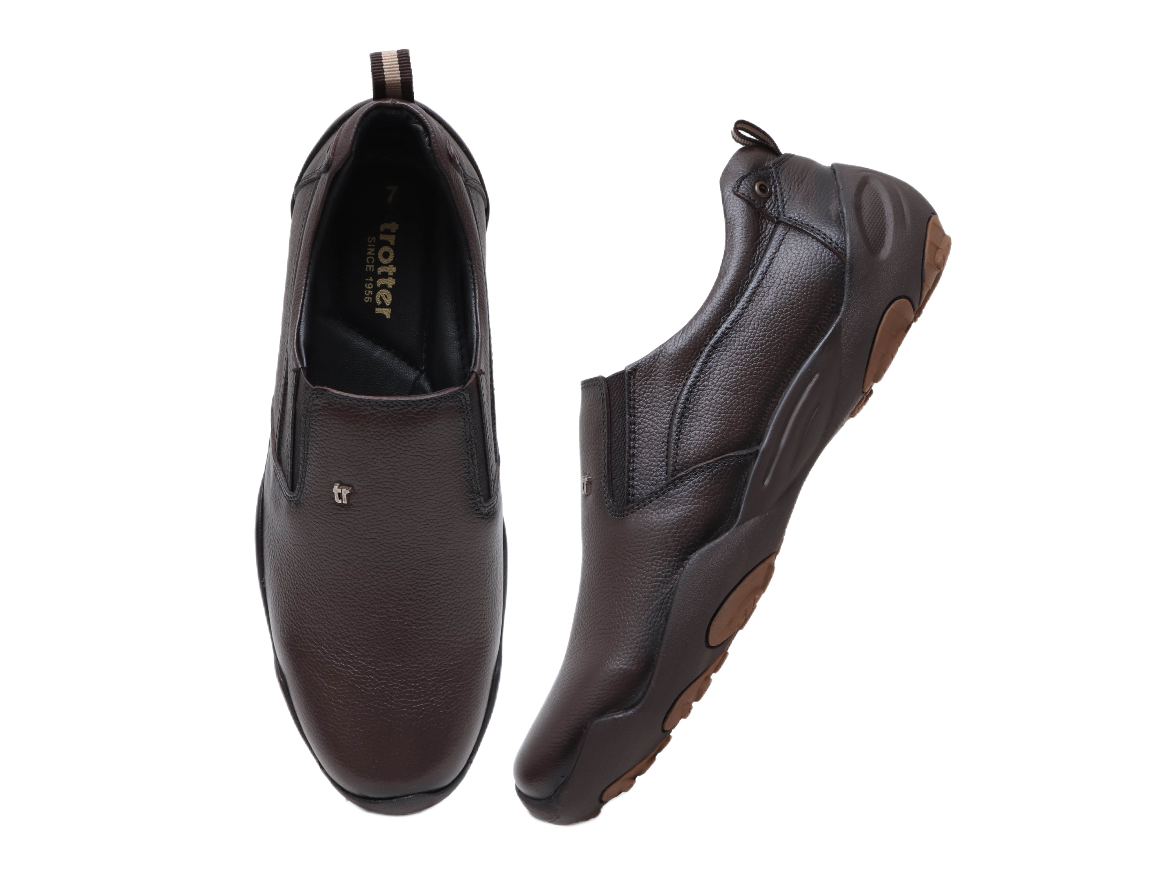 Trotter 3690 Brown Slip-ons all day casuals