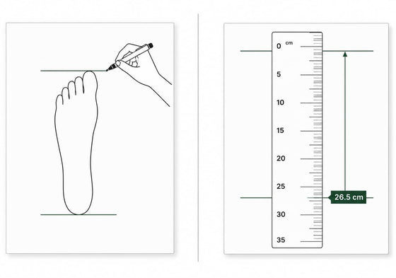 How to measure your foot