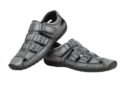 Trotter 01263 Roman sandal Grey Milled