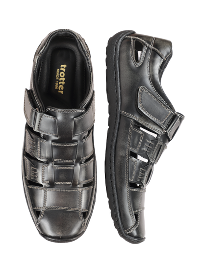 Trotter 01263 Roman sandal Grey Softy