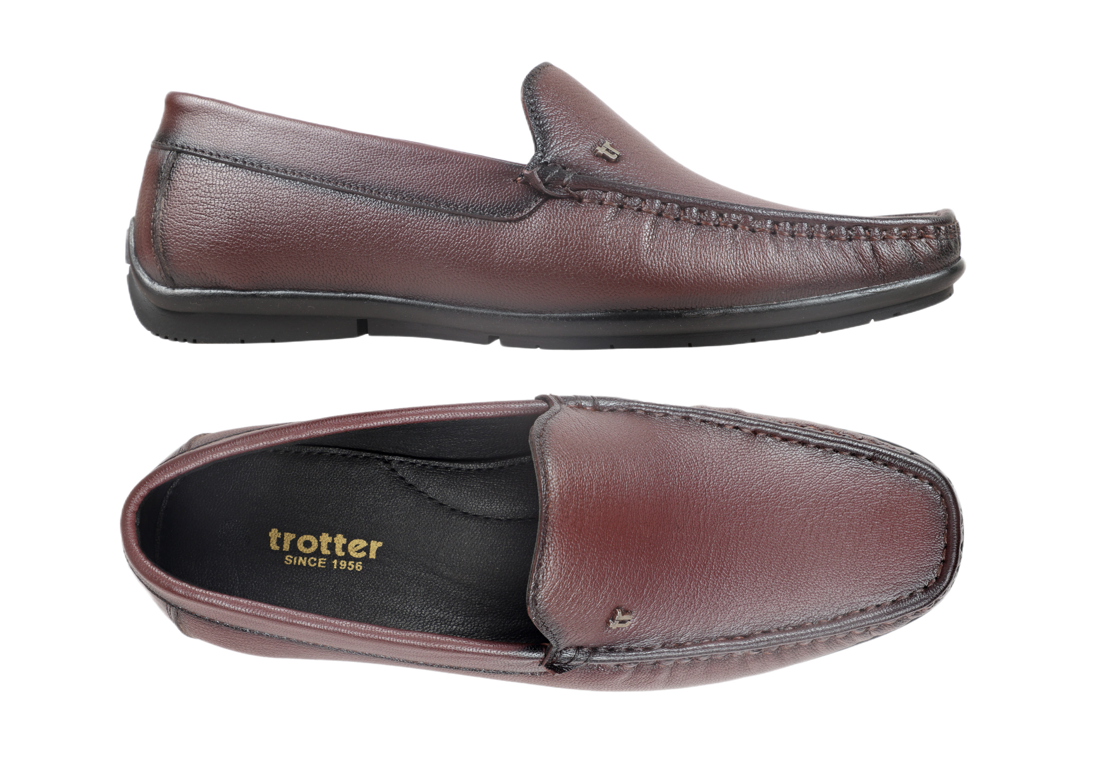 Trotter 1702 Cherry Slip On Casuals