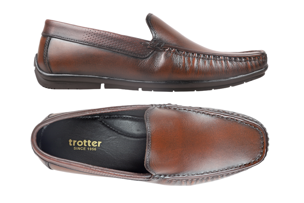 Trotter 1702 Brown Slip-on casuals