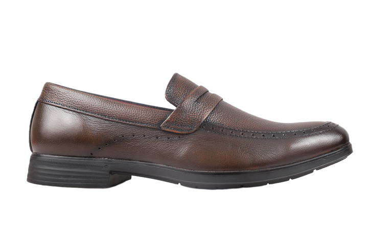 Trotter 2805 Brown Slip on penny loafer formals (Super lightweight)