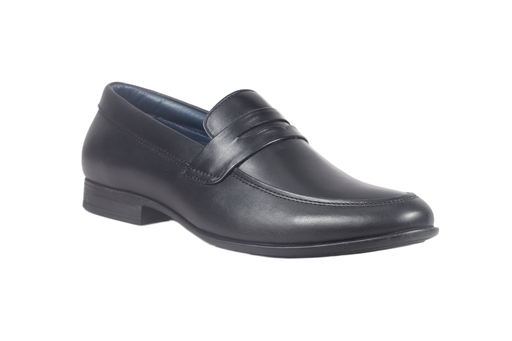 Trotter 2603 Black Slip on Penny formal loafers