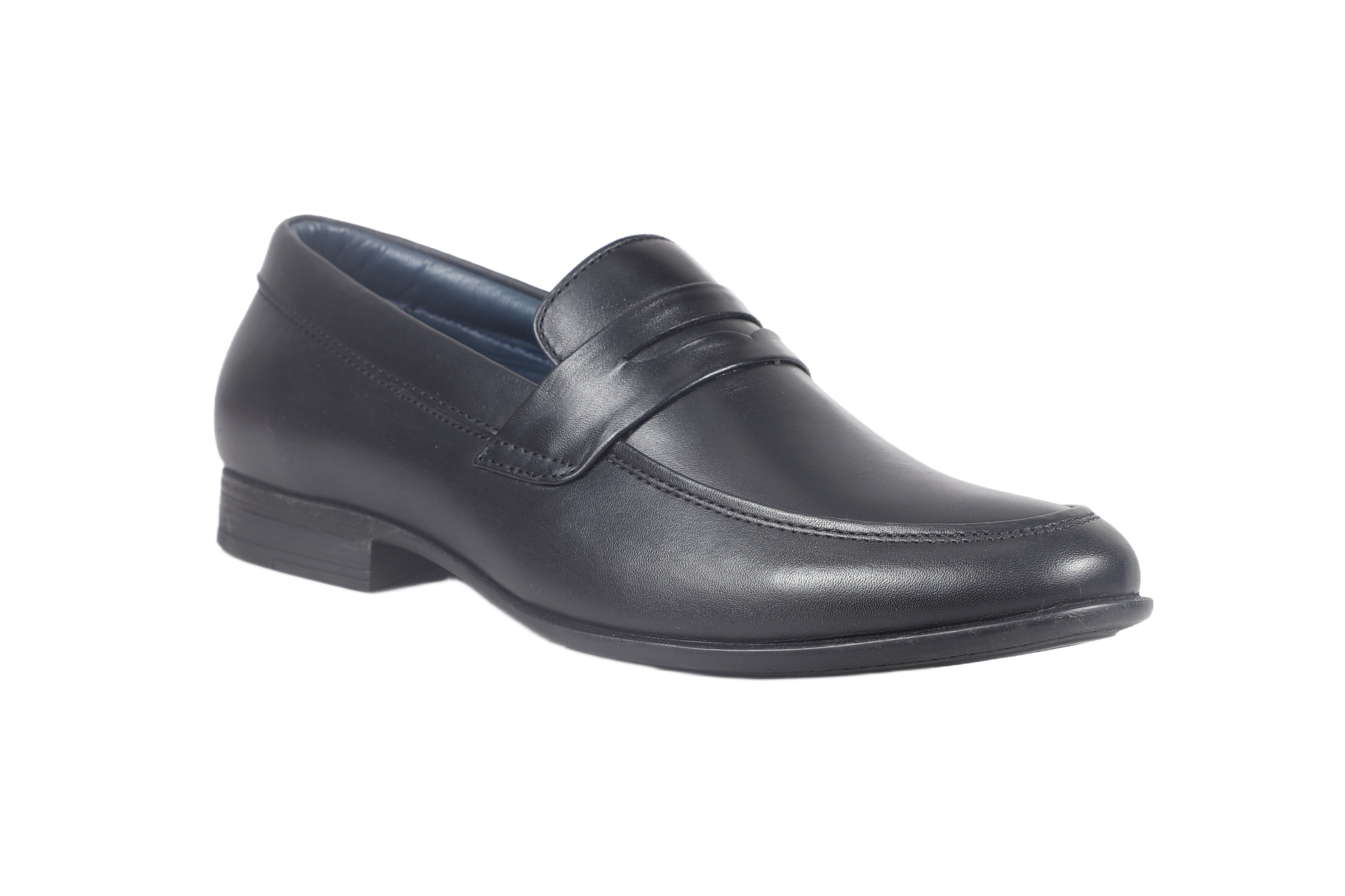 Trotter 2603 Black Slip on Penny formal loafers