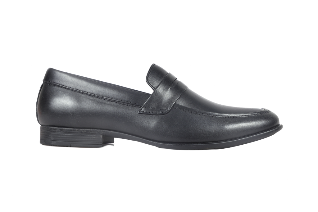 Trotter 2603 Black Slip on Penny formal loafers