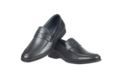 Trotter 2603 Black Slip on Penny formal loafers