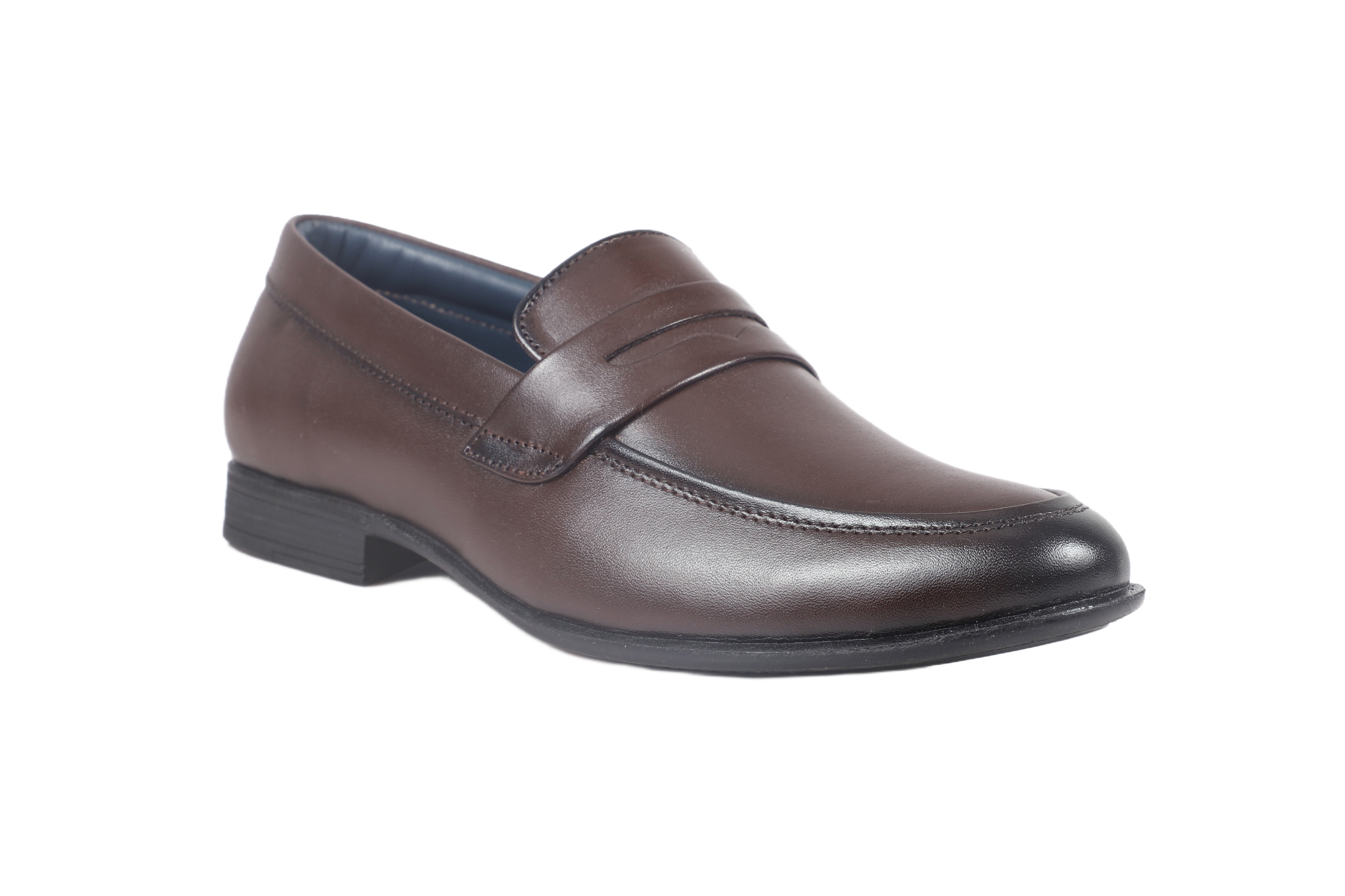 Trotter 2603 Brown Slip on Penny formal loafers