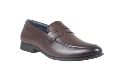 Trotter 2603 Brown Slip on Penny formal loafers