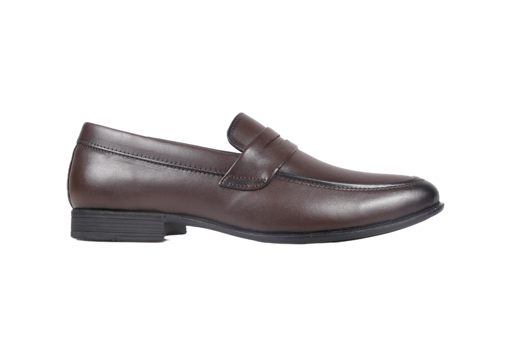 Trotter 2603 Brown Slip on Penny formal loafers