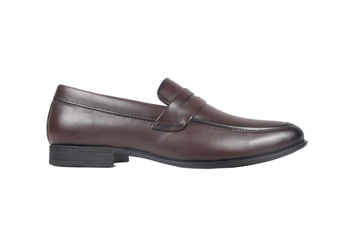 Trotter 2603 Brown Slip on Penny formal loafers