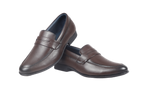 Trotter 2603 Brown Slip on Penny formal loafers