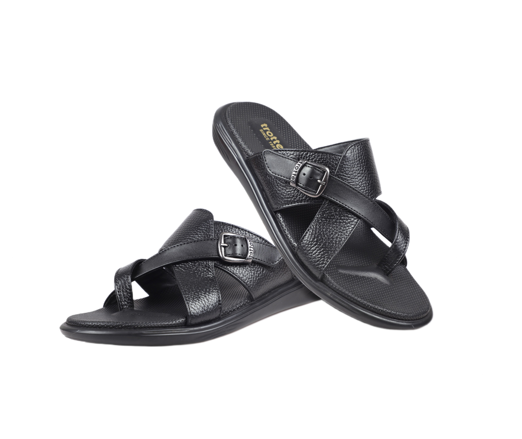 Trotter 0322 Black Slippers
