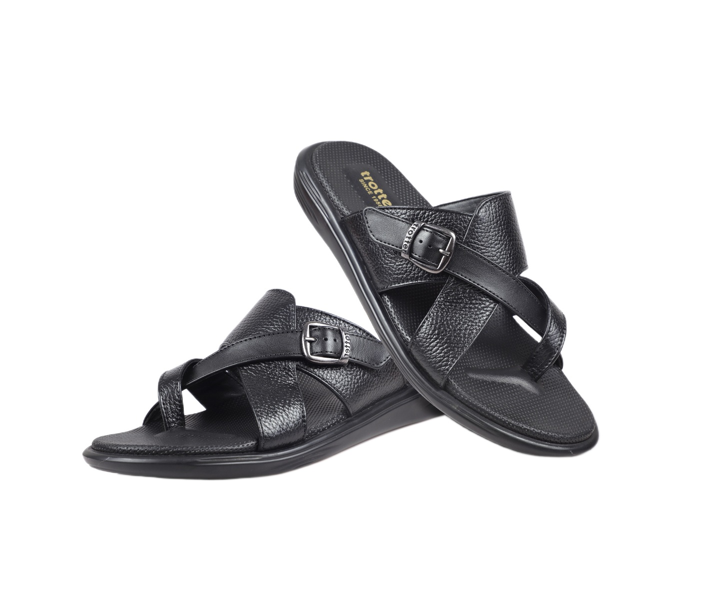 Trotter 0322 Black Slippers
