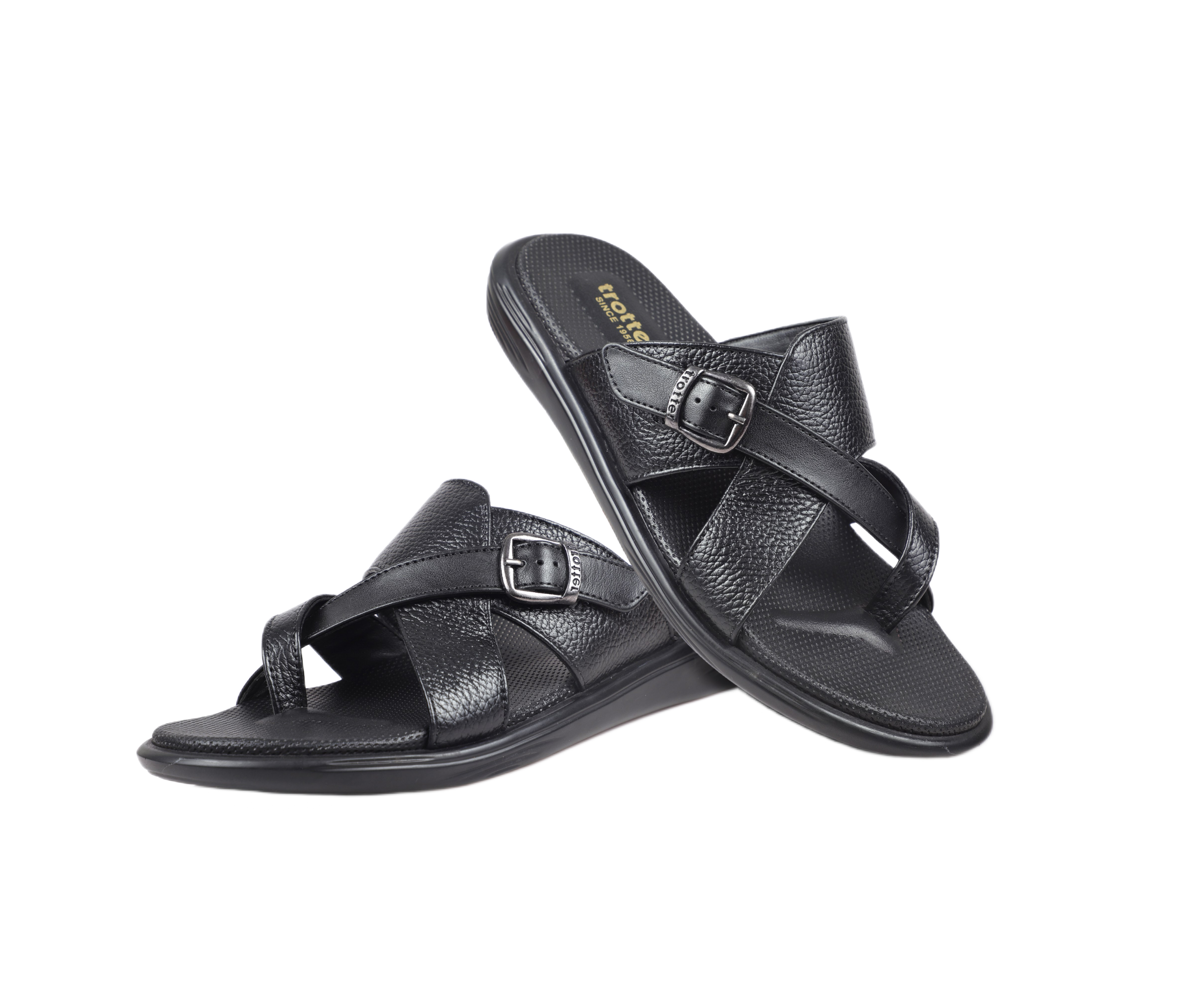 Trotter 0322 Black Slippers