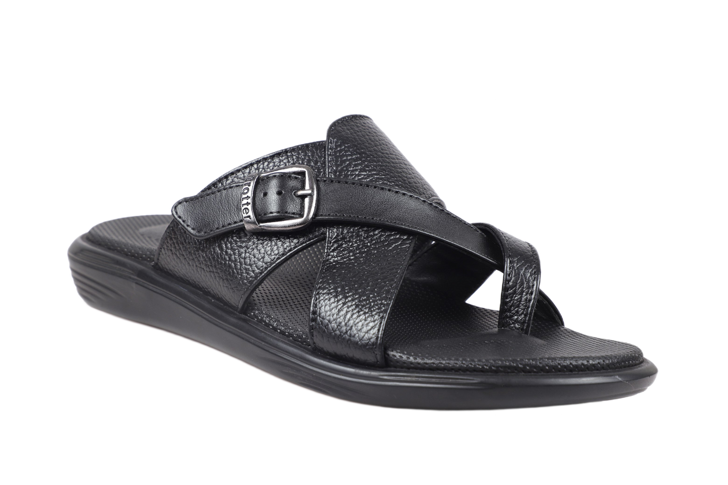 Trotter 0322 Black Slippers