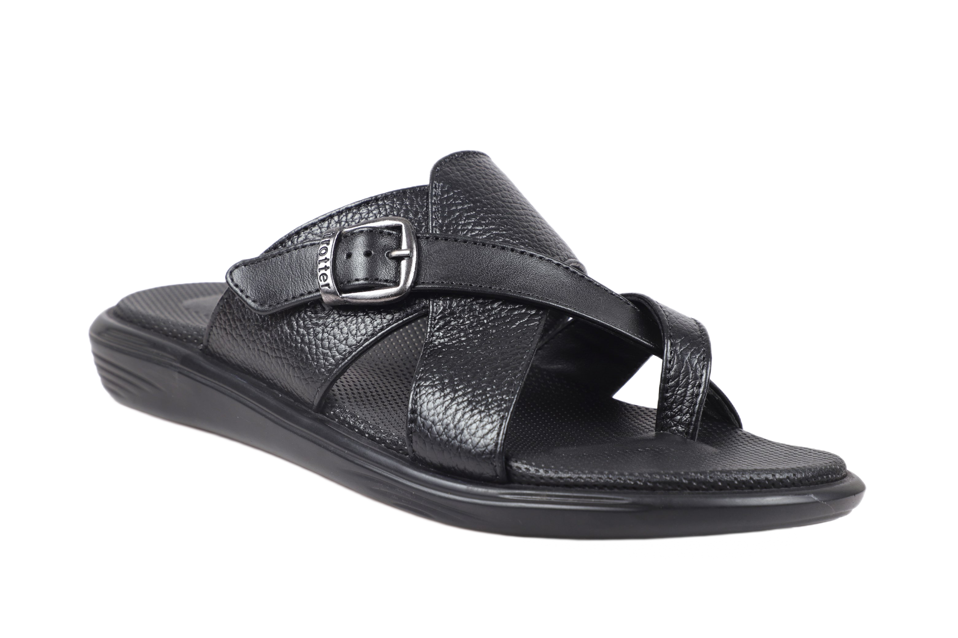 Trotter 0322 Black Slippers