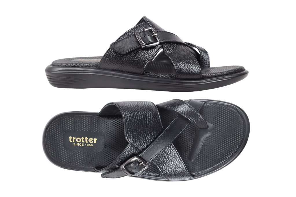 Trotter 0322 Black Slippers