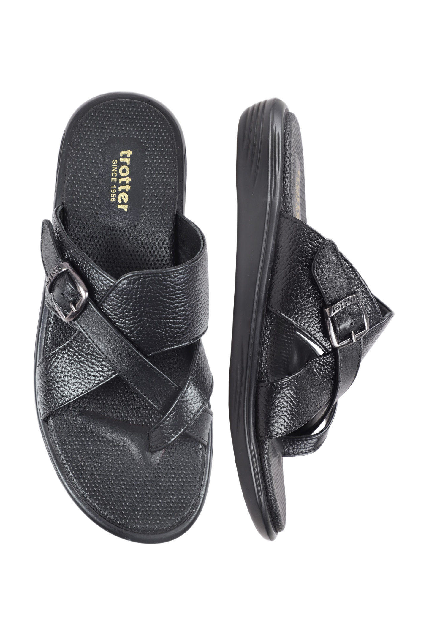 Trotter 0322 Black Slippers