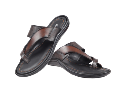 Trotter 0504 Brown Milled Slippers