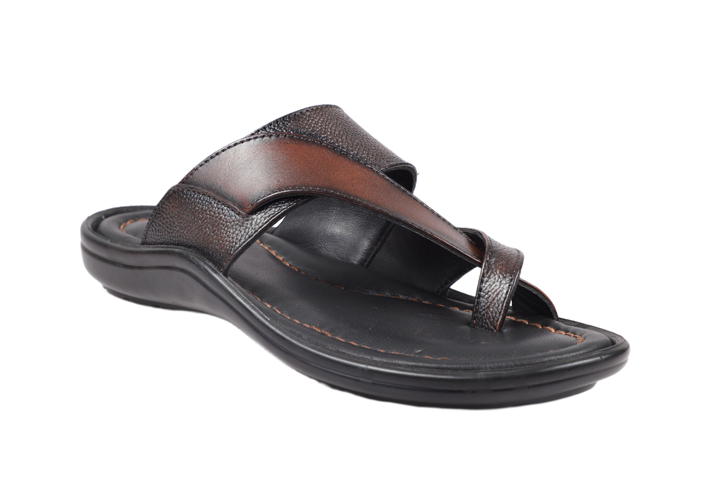 Trotter 0504 Brown Milled Slippers
