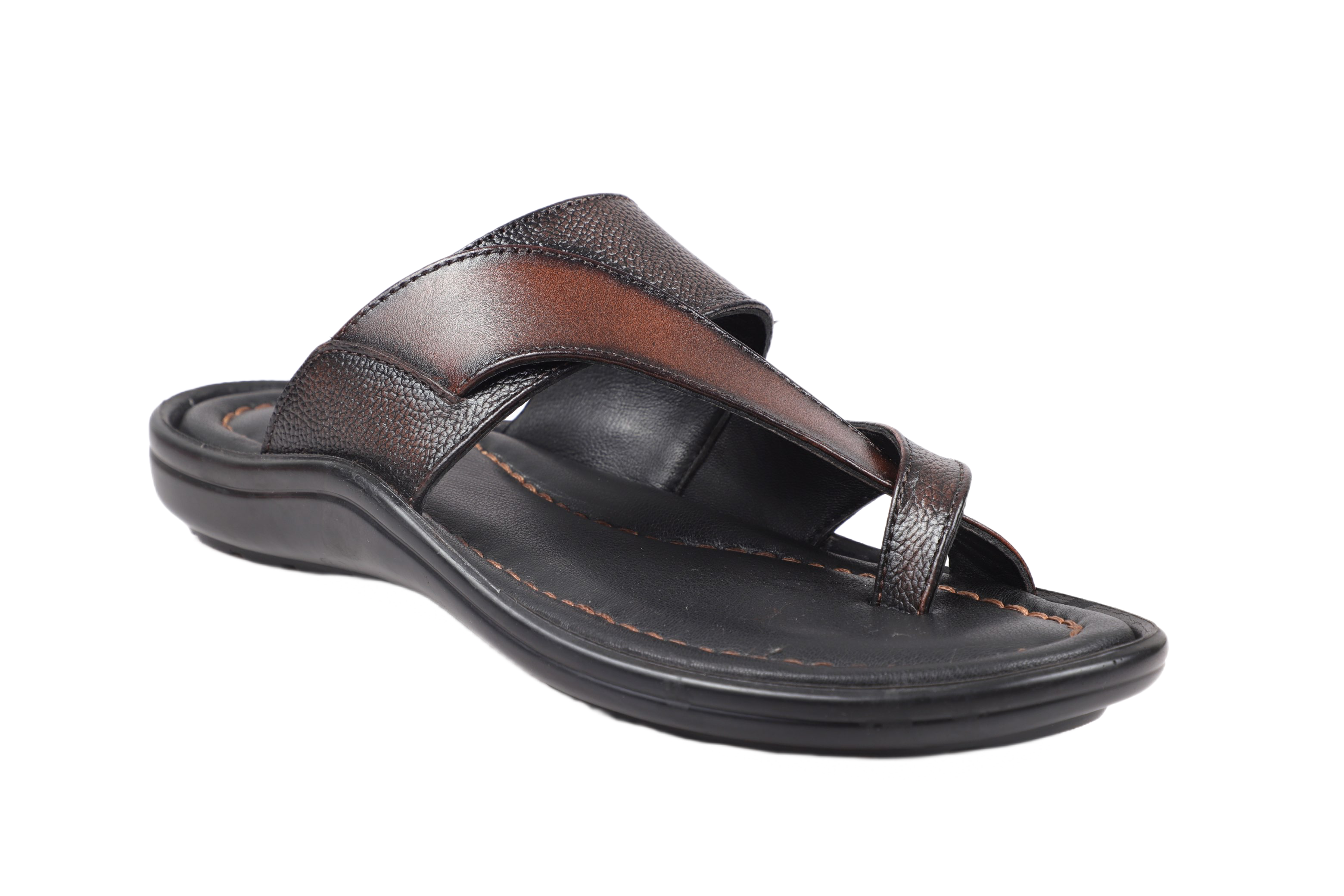 Trotter 0504 Brown Milled Slippers