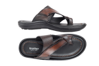 Trotter 0504 Brown Milled Slippers