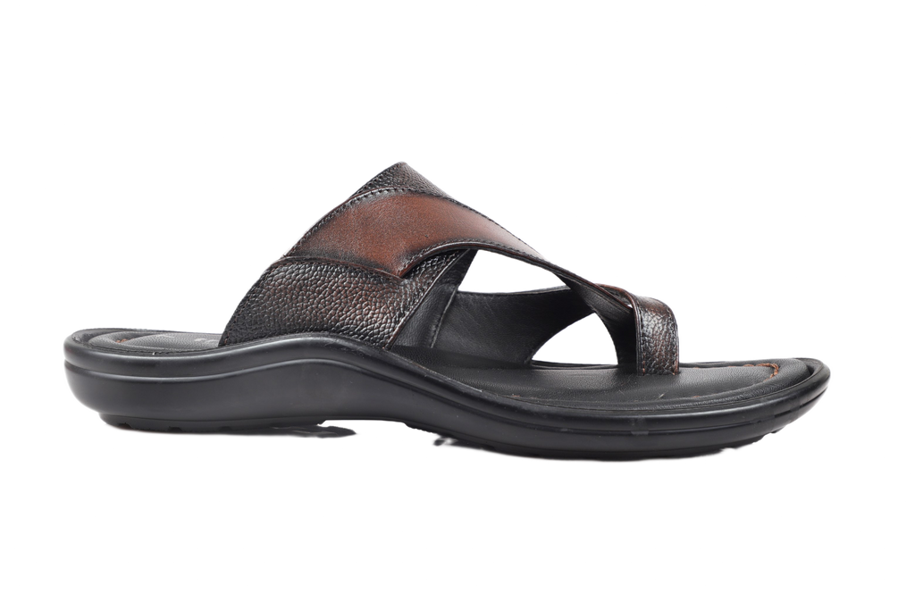 Trotter 0504 Brown Milled Slippers