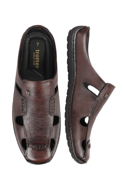 Trotter 01234 Mule sandal Brown